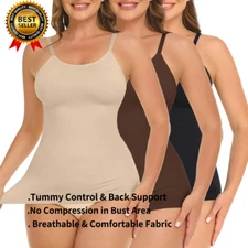 Compression Cami Tummy and Waist Control Body Shaper Camisole Slimming Vest Top