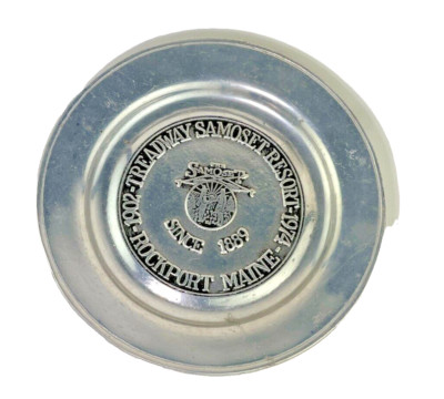 Treadway Samoset Resort Since 1889 Pewter Plate from 1974