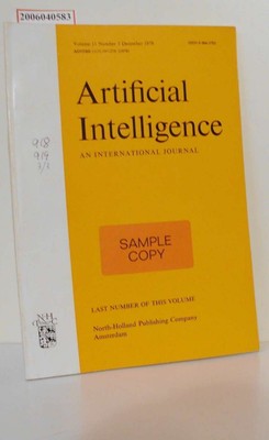 Artificial Intelligence - Volume 11 * Number 3 * 1978 An International Journal B