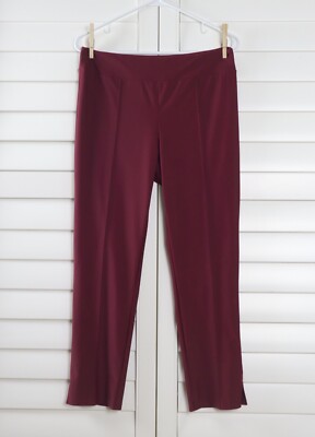 JUDE CONNALLY NWT $158 Carmella Smooth Stretch Pull On Pants Merlot Size Small