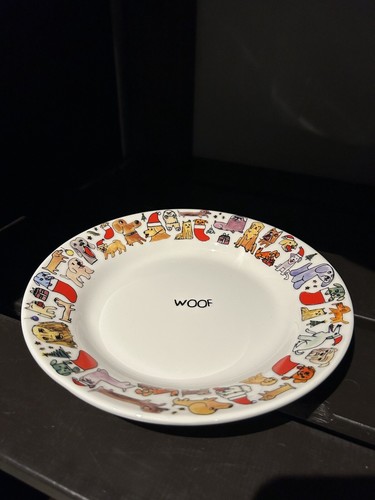 Ben Lenovitz Artist Holiday Dog Plate WOOF Collectible - Picture 2 of 23