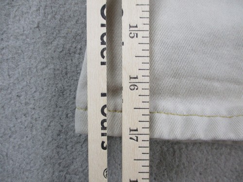 VINTAGE Lee Jeans Girls 5 Beige Made in USA Flare Floral Embroidered 90s Pants - Picture 15 of 17