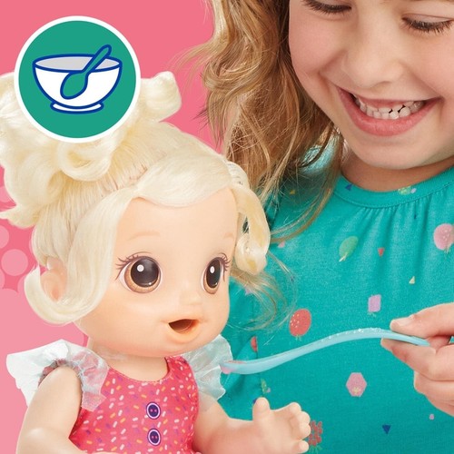 Baby Alive Magical Mixer Strawberry Shake Blonde Doll Eat, Pee & Poo in Diaper - Picture 4 of 9