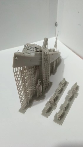 1:700 kleines Passagierschiff Transportschiff Canterbury 3D gedrucktes Modell - Bild 3 von 4