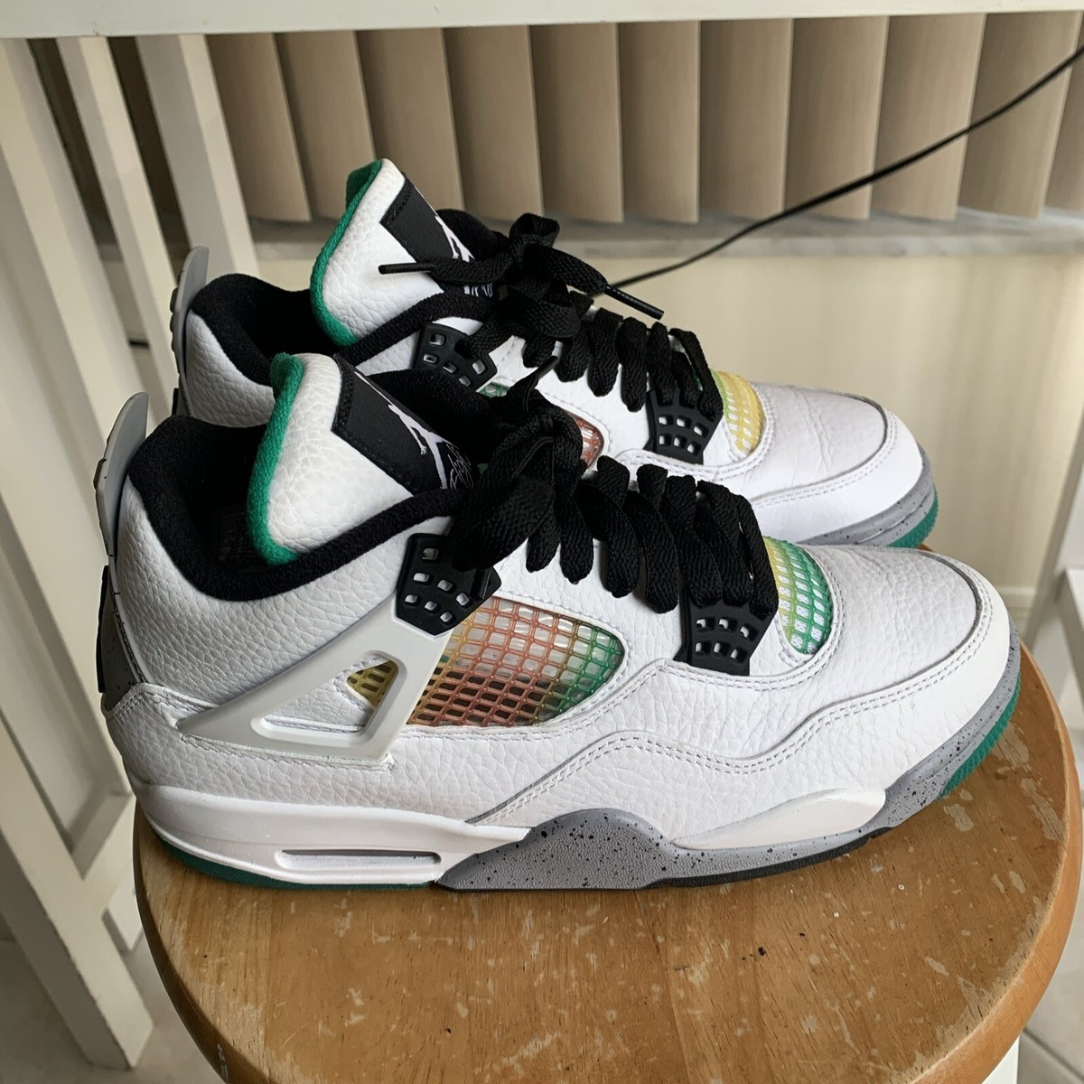 ウィメンズ Nike Air Jordan 4 Retro Lucid Green Rasta Jordan Air Jordan 4 Retro 