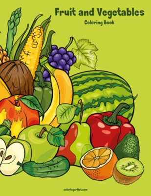 Fruit and Vegetables Coloring Book 1 -  NEW Nick Snels 2018