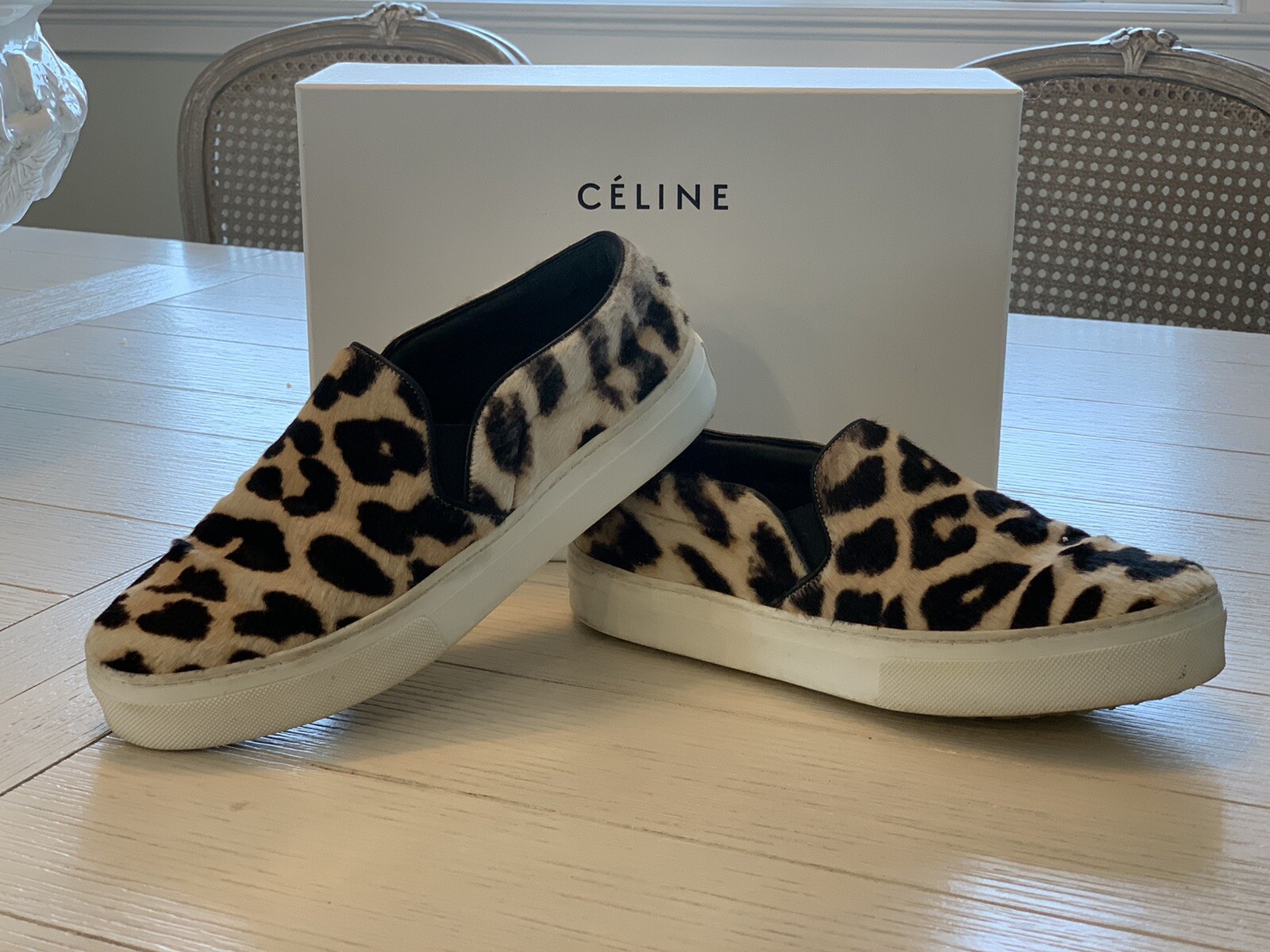 Celine Pony Sneaker skate capelli leopardati
