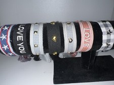 Set Of 7 Bracelet Boho Style Friendship Hand-woven With Tassel Pendant Jewelry