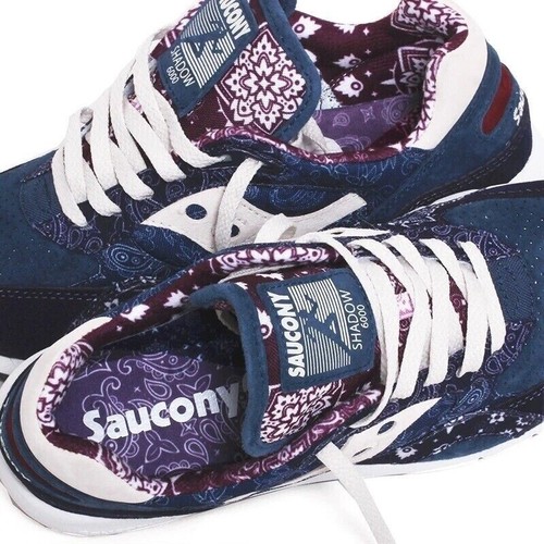 Saucony Shadow 6000 Paisley Blue Grey Northern Soul 2022 S70724-1 Men 10.5 Shoes - Picture 2 of 13