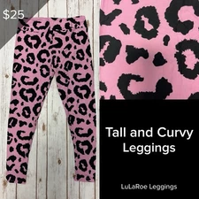 LuLaRoe NEW Leggings Tall & Curvy TC Buttery Soft Leggings Pink Cheetah Leopard
