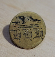 Rare Antique Button, HHH, Holme Hill Harrie? E. Tautz & Sons London