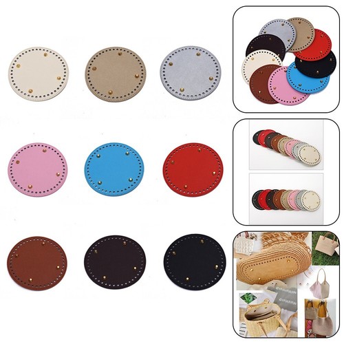 Sturdy PU Leather Bag Bottom with Nail Protection for DIY Handmade Bags