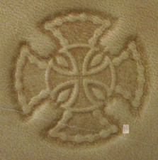 CRAFTOOL - TANDY LEATHER 3D STAMP - 8553-00 DOUBLE CROSS - NEW