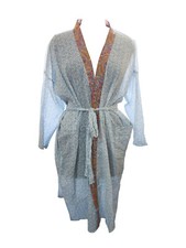 Indian Handblock Print Robes Cotton Beach Wear Gown Dress Sleepwear Kimono Multi