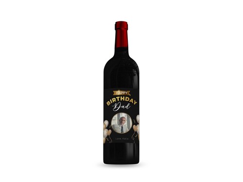 Personalised PHOTO wine bottle label 21st/30th/40th/50th gift idea birthday - Picture 3 of 3