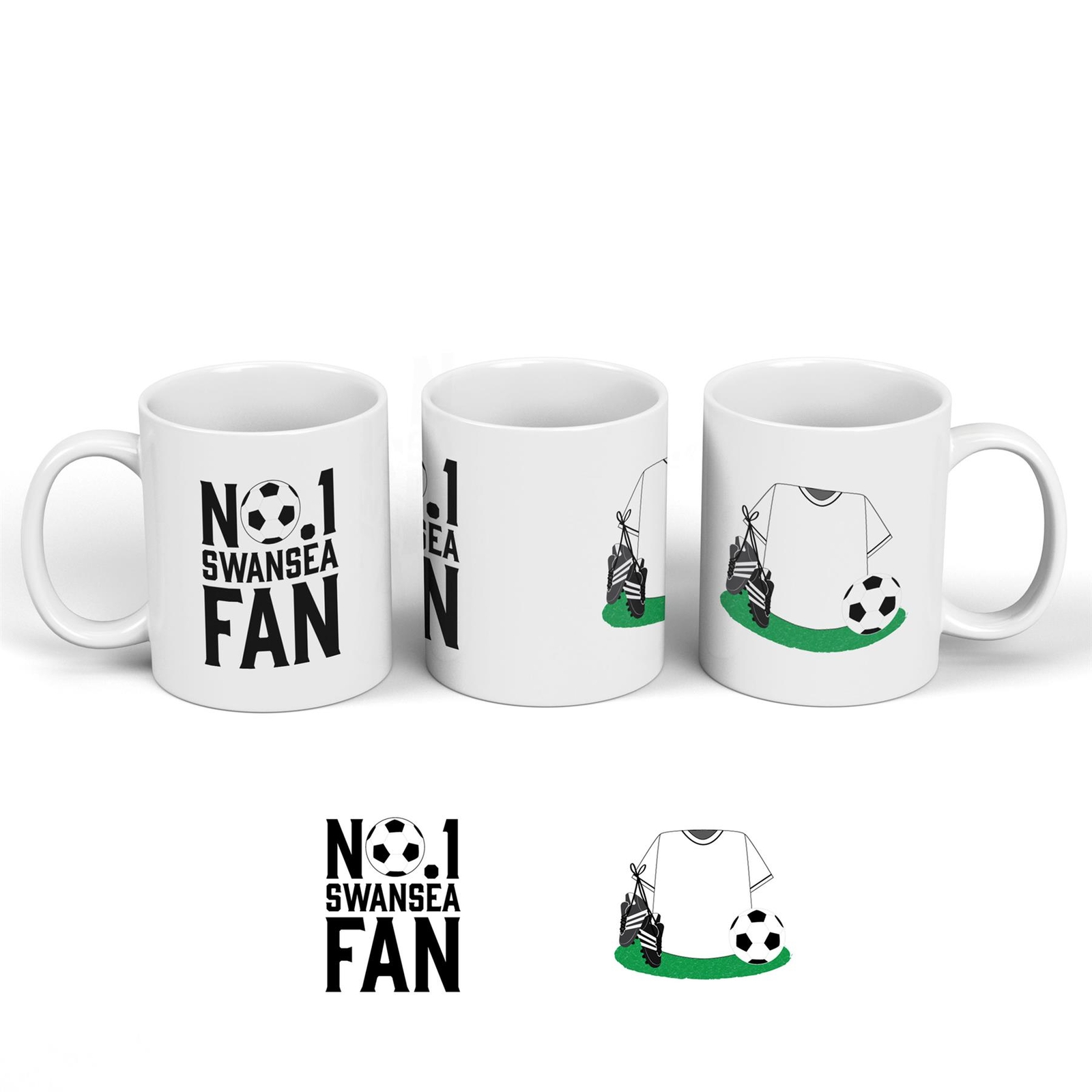 Swansea Football Team Number One Fan On Ceramic Classic Mug