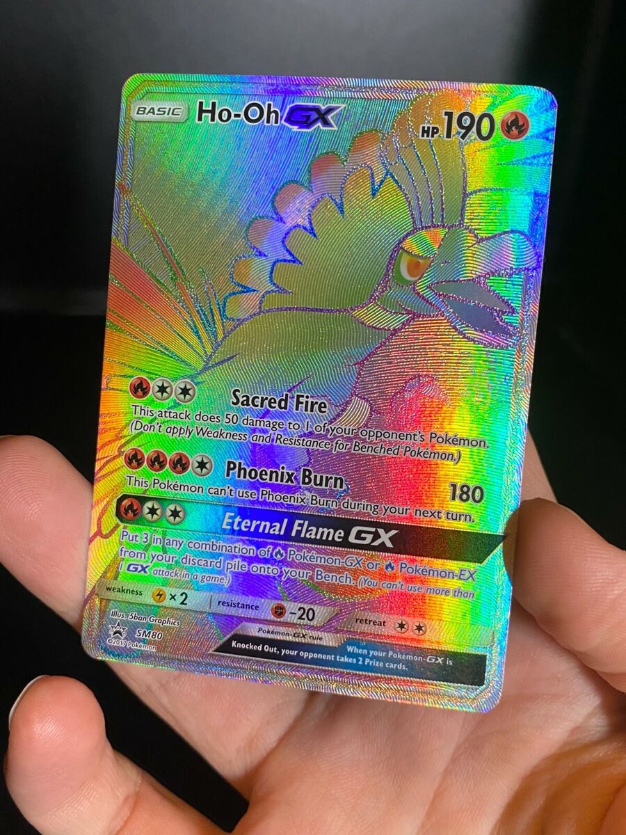 Ho-Oh GX Rainbow Rare SM 80 Black Star Promo