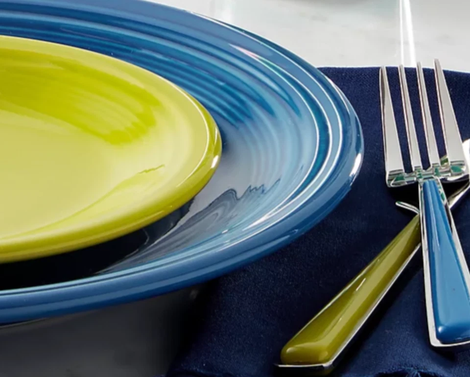 FIESTA LAPIS BLUE CLASSIC RIM DINNER PLATE 10.5" GLAZED PORCELAIN BRAND NEW USA - Image 2 of 4