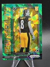 2022 Panini Prizm New Recruits Green Cracked Ice KENNY PICKETT RC #NR-1 Steelers