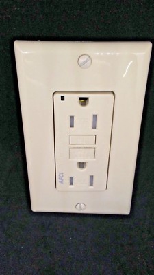 Pass Seymour AF15TRLA Tamper Resist AFCI LIGHT ALMOND with Wall Plate FREE SHIP 