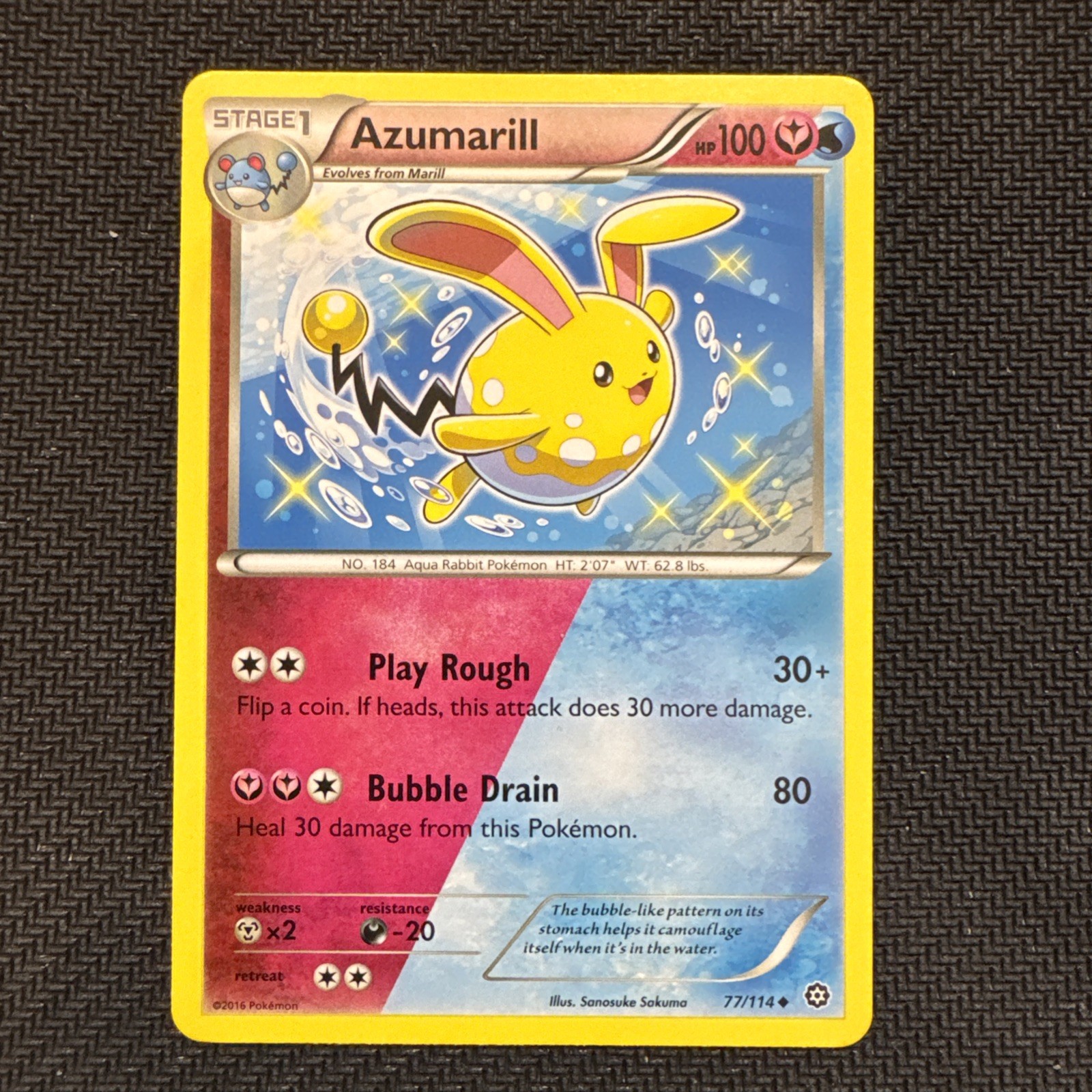Azumarill 77/114 XY - Steam Siege Regular