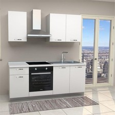 CUCINA TAURUS CON PIANO COTTURA INDUZIONE ED ELETTRODOMESTICI 195 CM