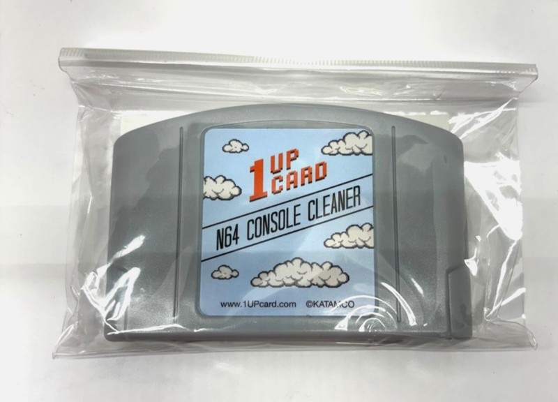 1UpCard N64 Console Cleaner Cartridge for Games and Console Cleaning- NEW