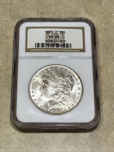 1883 O MORGAN SILVER DOLLAR ✪ BEAUTIFUL COIN ✪ NGC MS63 ✪ 90% SILVER COIN