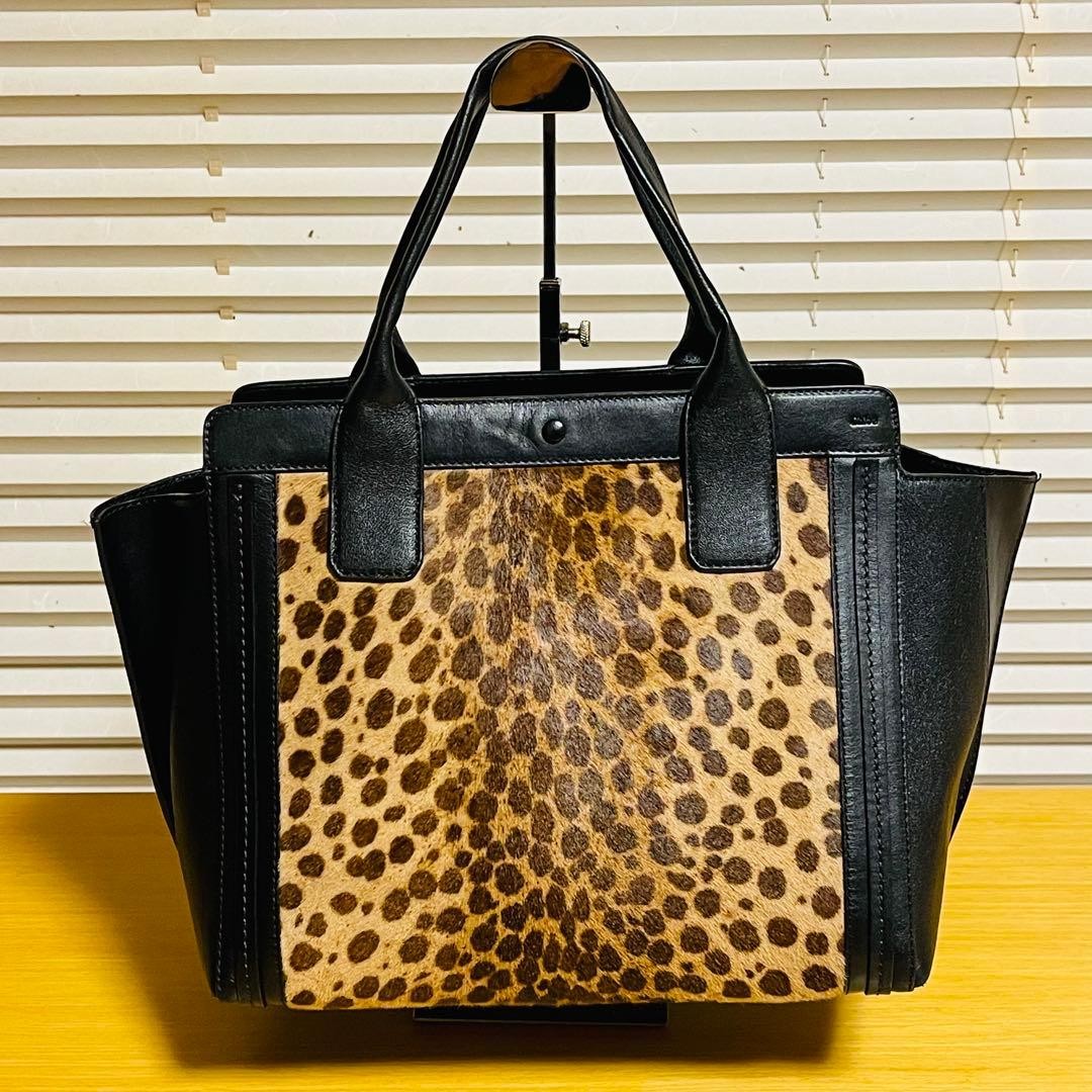 Chloe Allison Tote Bag Leopard Pattern 174313 - image 3