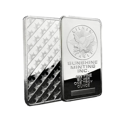 #ad 1 oz Sunshine Minting Silver Bar – .999 Fine Sealed Bullion – Troy Ounce $13.50