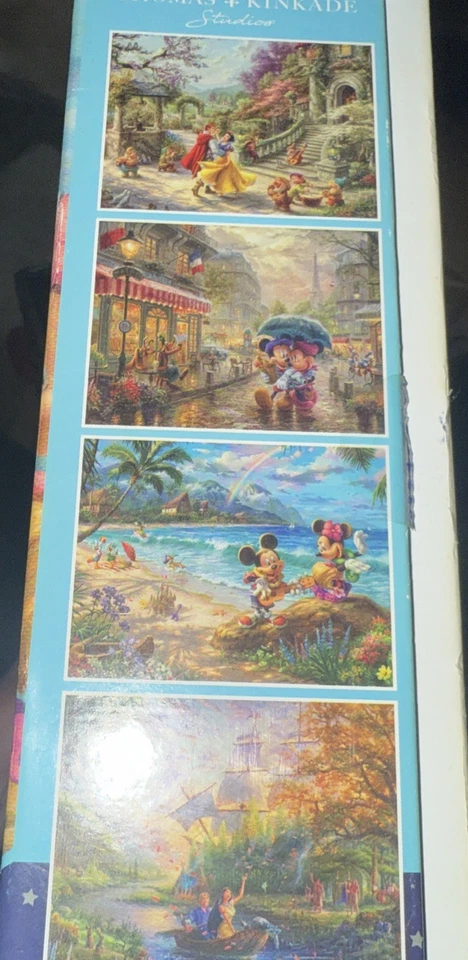 Thomas Kinkade Disney Jigsaw Puzzle Collection 4-in-1 Multipack 500 pcs - NEW - Image 2 of 4