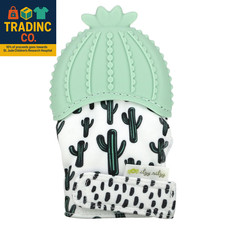 Silicone Teething Mitt - Soothing Infant Teething Mitten with Adjustable Strap,