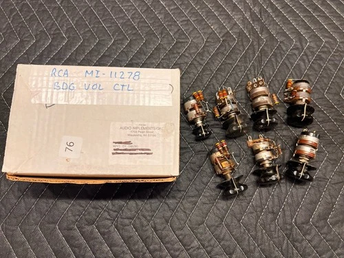 Vintage RCA MI-11278 Program Tube Pre Amplifier Studio Console Control Knobs