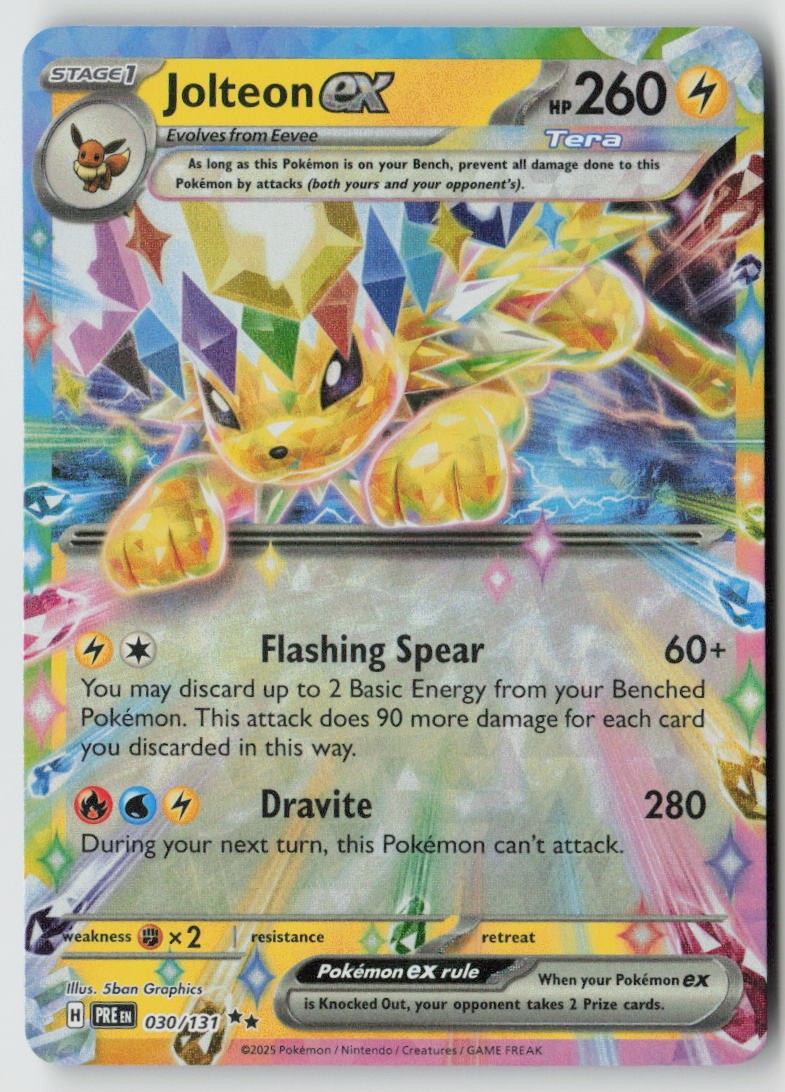 Jolteon ex - 030/131 - SV: Prismatic Evolutions Holo - PTCG - LP