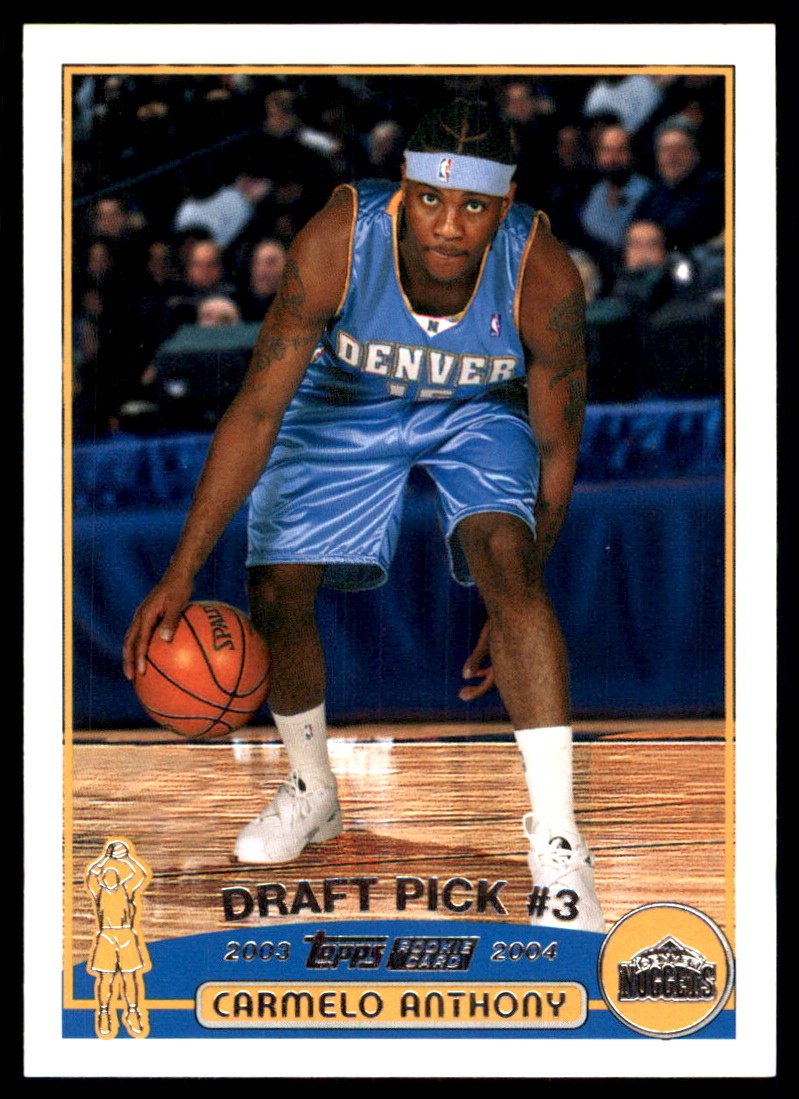 Carmelo Anthony 2003-04 Topps #223 Denver Nuggets AutographDen