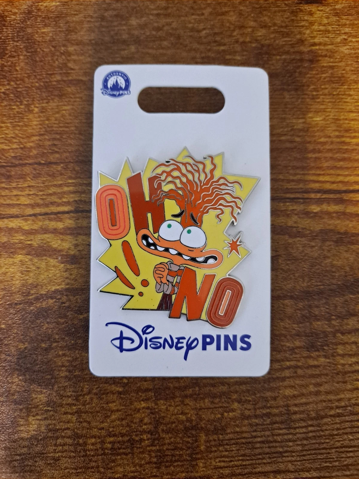 Disney Parks Inside Out Anxiety Oh No! Pin New with Card