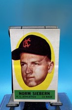 1963 Topps - Peel-Offs Norm Siebern Peeling Directions D11
