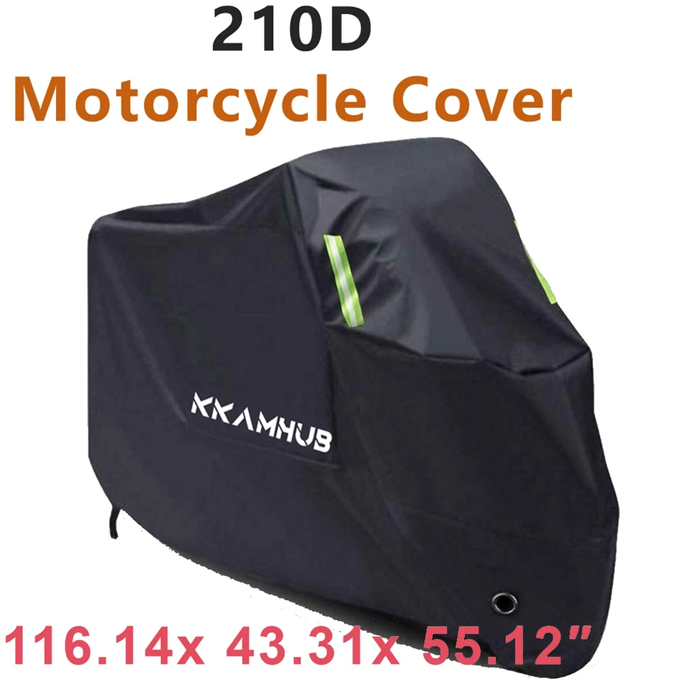 4XL Motorcycle Waterproof Cover For Kawasaki Eliminator  Moto Guzzi California Foto 2 de 4