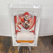 Travis Kelce 2025 Panini National Treasures Framed Fabric #FF-TKE /49 Chiefs
