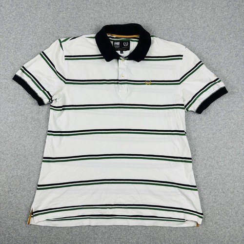 Sportscraft Men's Polo Shirt Size L White 2012 Olympics Australian Team Supplier - Foto 1 di 10