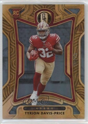 2022 Panini Gold Standard Rookies Platinum /75 Tyrion Davis-Price Rookie RC 0q3