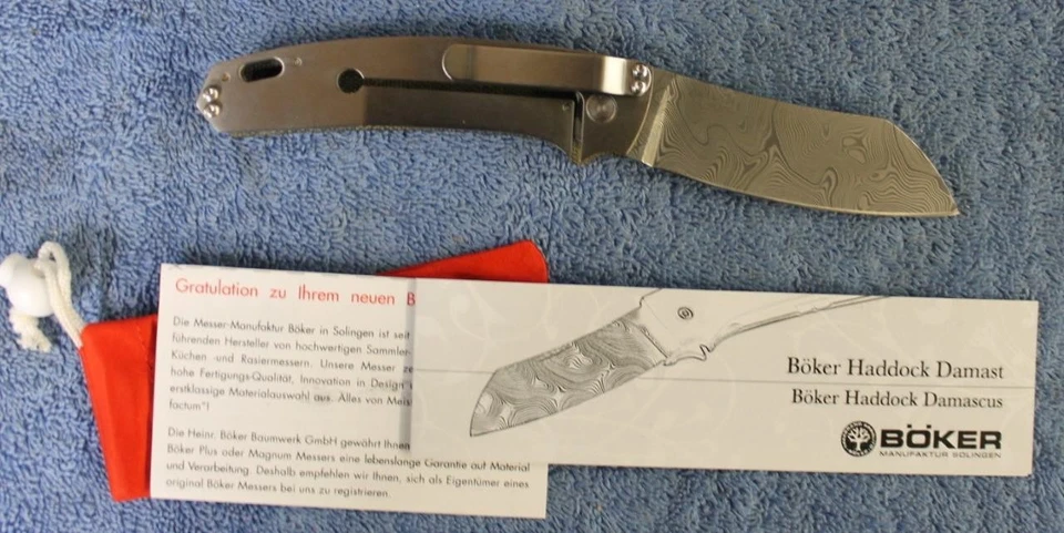 Cuchillo Plegable Boker Haddock Damasco Caja Coleccionista 110617DAM VER DESCRIPCIÓN Foto 3 de 4