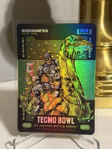 Bo Jackson Battle Arena Tecmo Bowl Brockness Battlefoil Glow BF82 Brock Bowers