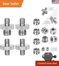 8PCS Sturdy 1/4" to 3/8" Mounted Camera Screw Adapters for All Your Gear Needs