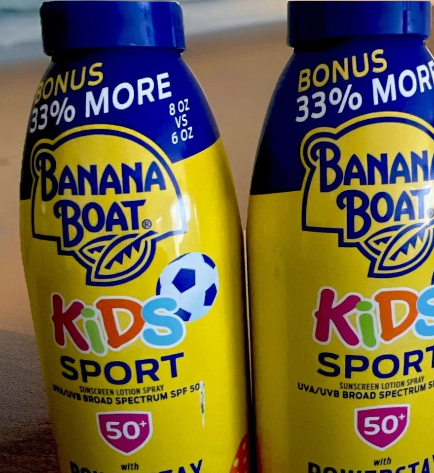 Banana Boat Kids Sport SPF 50 солнцезащитный лосьон-спрей 8 унций x 2 — водостойкий - Изображение 3 из 4