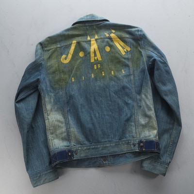 Vintage 2000s JAA Of Diesel Denim Snap Jacket Western L | eBay