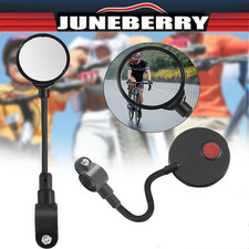 2Pc Bike Mirror Round MTB Road Handlebar Bicycle Rear View Glass Cycling 