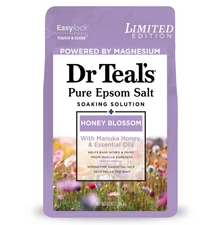 Dr Teal's Honey Blossom Epsom Salt, 3 lbs, 4 count