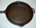 GRISWOLD ERIE #12 CAST IRON SKILLET LARGE SLANT LOGO 719 RESTORED SEASONED