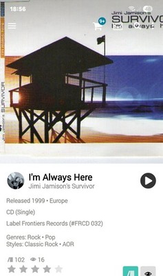 Jimi Jamison Survivor ~ Bay Watch I'm Always Here CD Single 1999 Melodic Rock